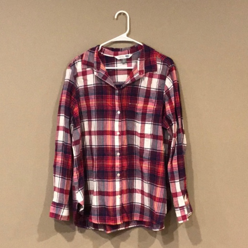 XL plaid long sleeve shirt
